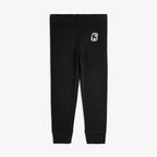 Mini Rodini - Панталони - Black Microfleece Trousers - Love|Labels