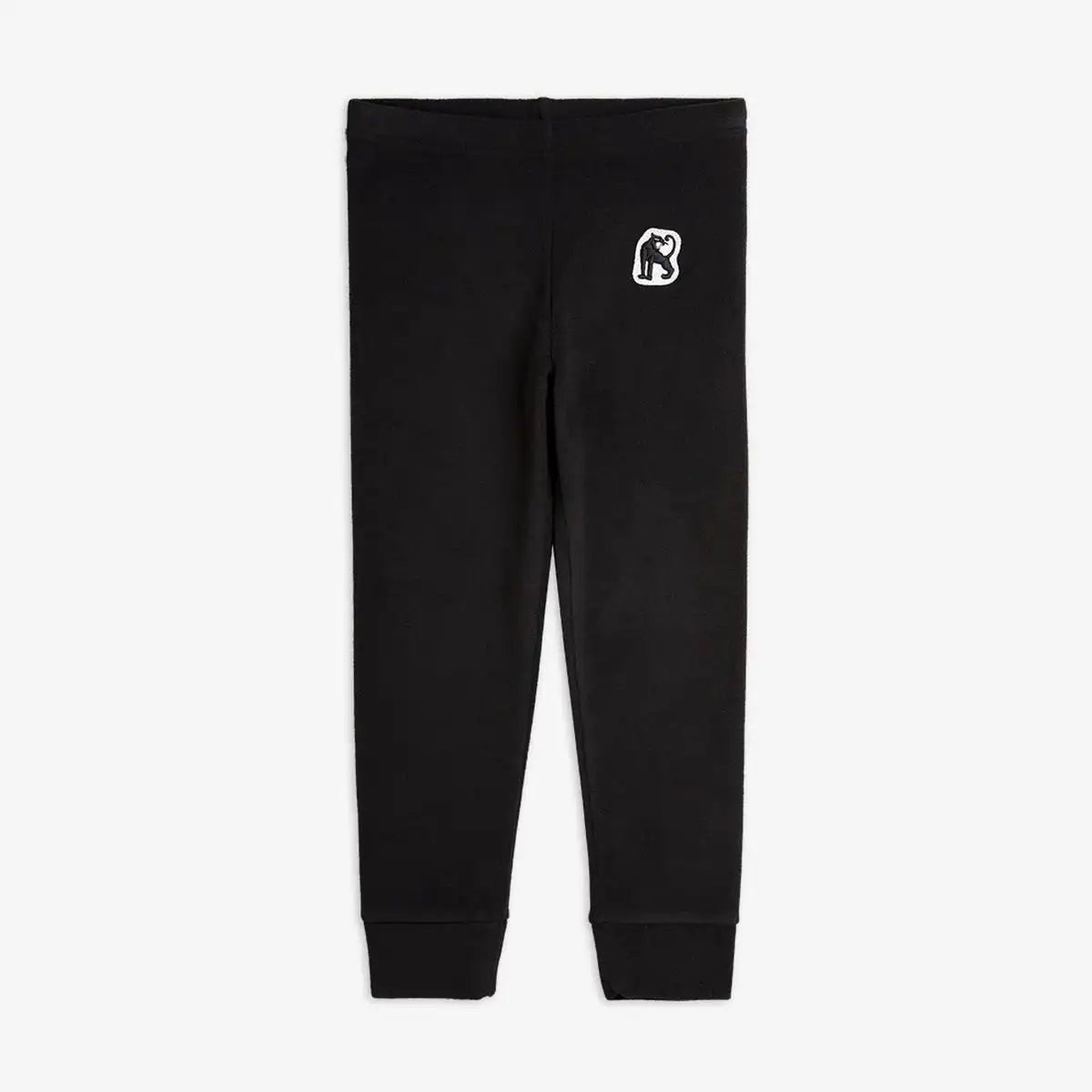 Mini Rodini - Панталони - Black Microfleece Trousers - Love|Labels