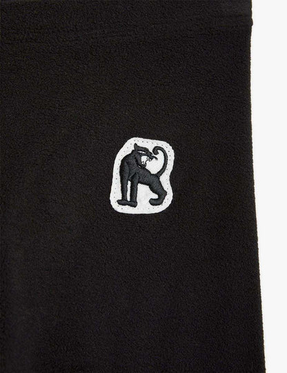 Mini Rodini - Панталони - Black Microfleece Trousers - Love|Labels