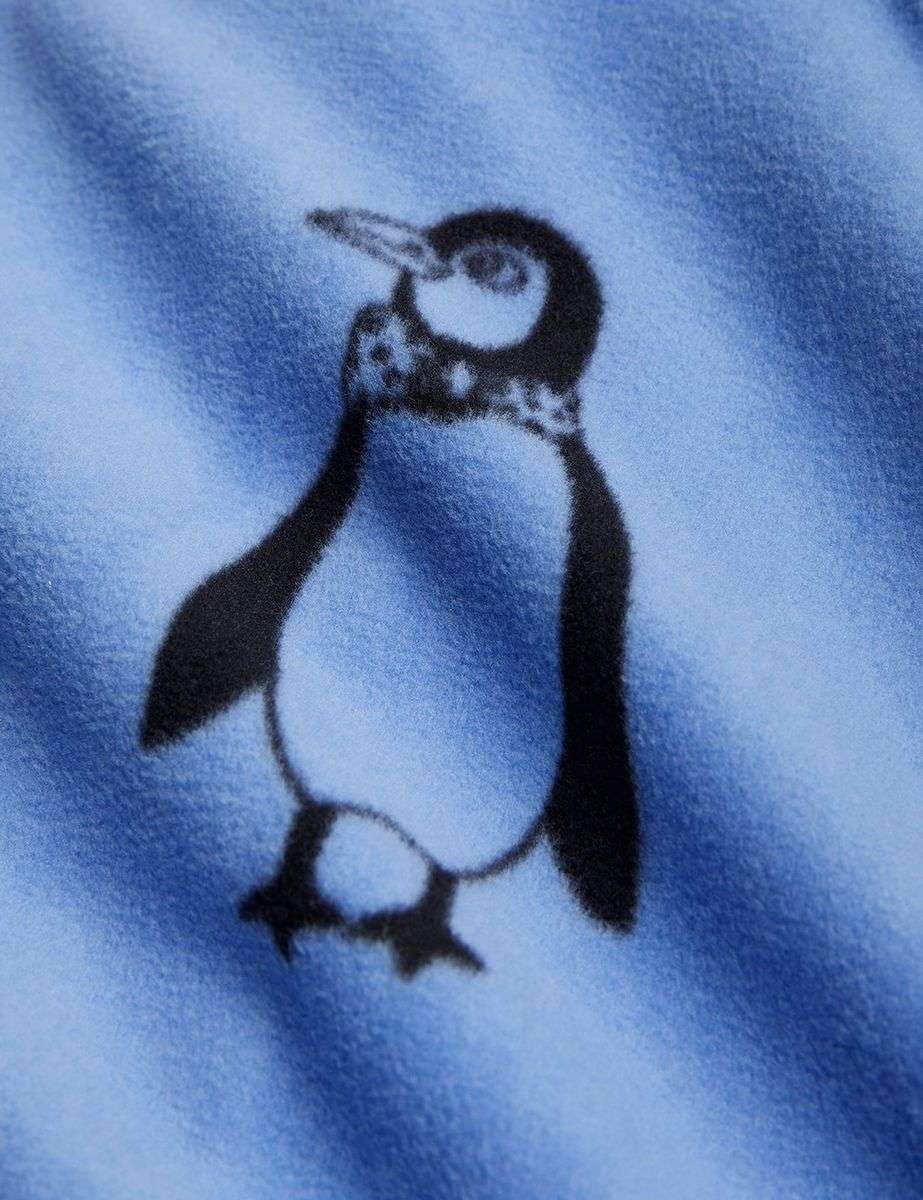 Mini Rodini - Аксесоари - Шапки - Blue Penguin Fleece Balaclava - Love|Labels