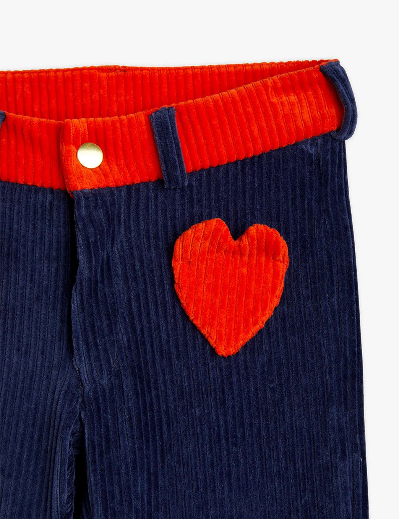 Mini Rodini - Панталони - Corduroy Trousers Blue - Love|Labels