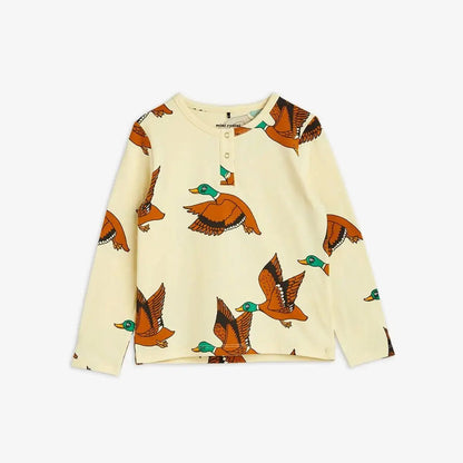 Mini Rodini - Блузи - Ducks Long Sleeve T-Shirt - Love|Labels