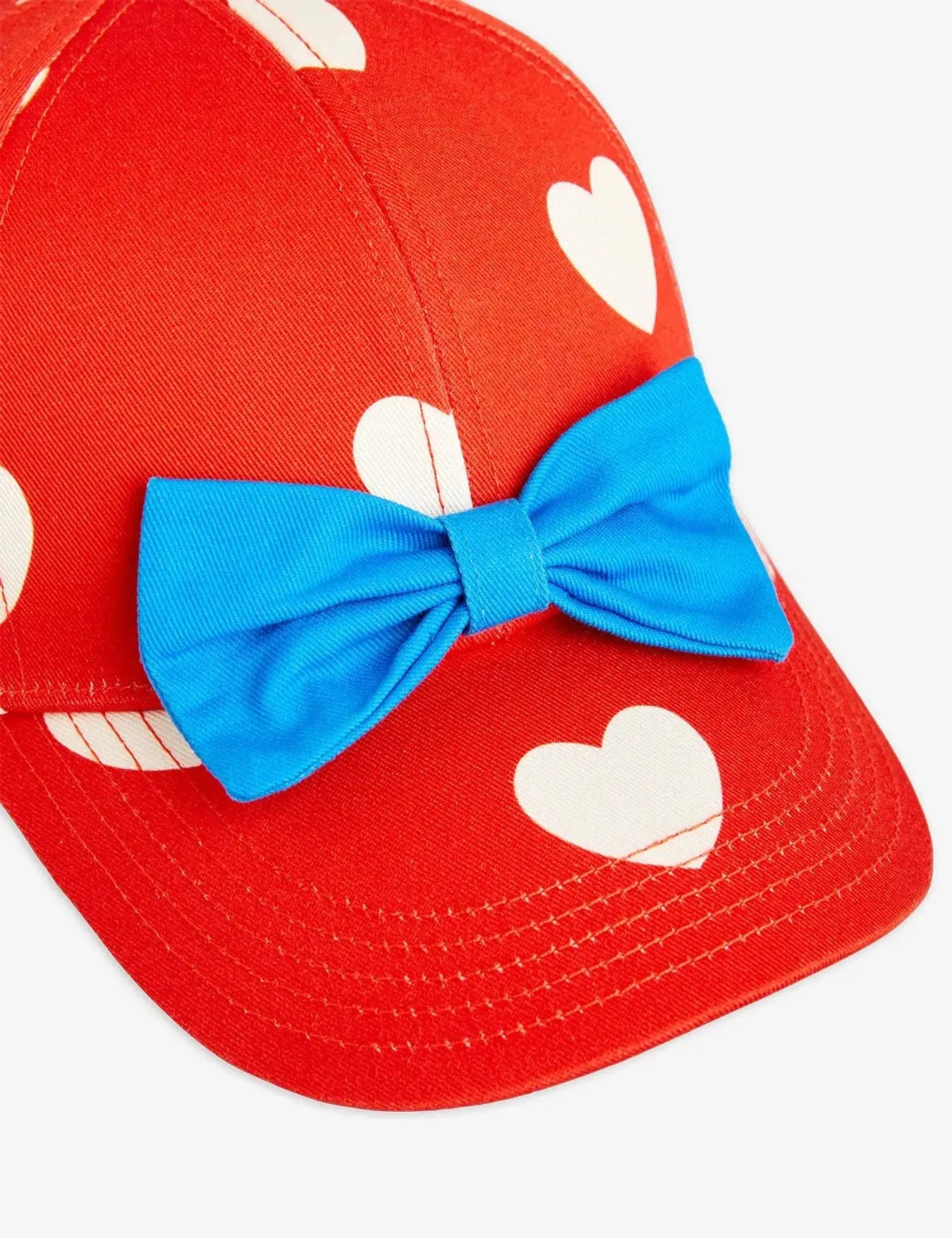 Mini Rodini - Аксесоари - Шапки - Hearts Bow Cap - Love|Labels