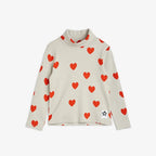 Mini Rodini - Блузи - Hearts Grey LS Tee - Love|Labels
