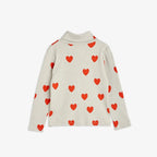 Mini Rodini - Блузи - Hearts Grey LS Tee - Love|Labels