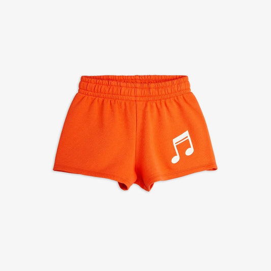 Mini Rodini - Шорти - Note Sweatshorts Red - Love|Labels