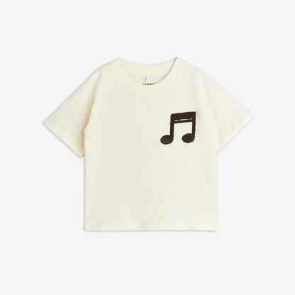 Mini Rodini - Тениски - Off - White Note T-Shirt - Love|Labels