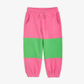 Mini Rodini - Панталони - Pink Fleece Panel Pants - Love|Labels