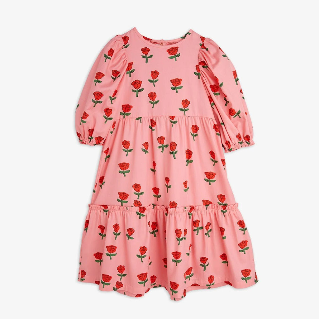 Mini Rodini - Рокли - Roses Woven Dress - Love|Labels