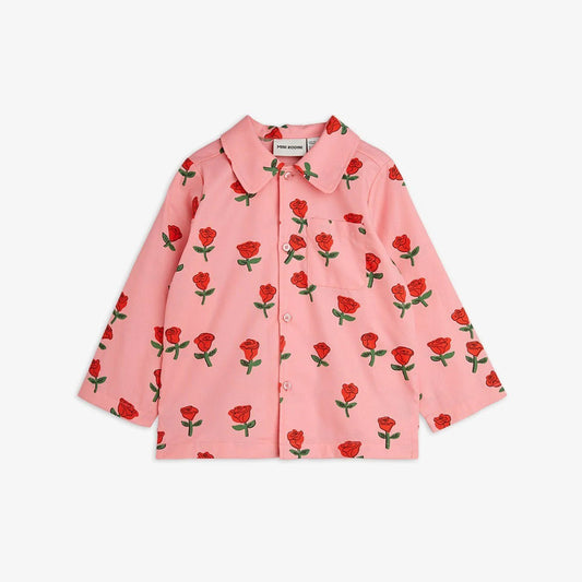 Mini Rodini - Тениски - Roses Woven Shirt - Love|Labels