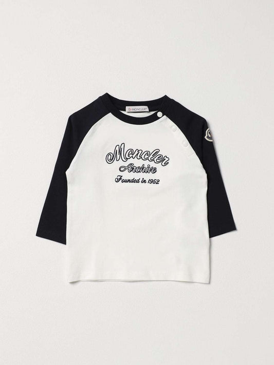 MONCLER - Блузи - Blue&White T-Shirt - Love|Labels