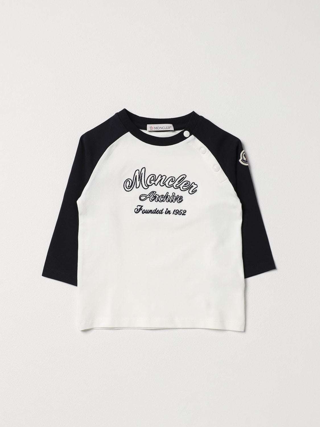 MONCLER - Блузи - Blue&White T-Shirt - Love|Labels