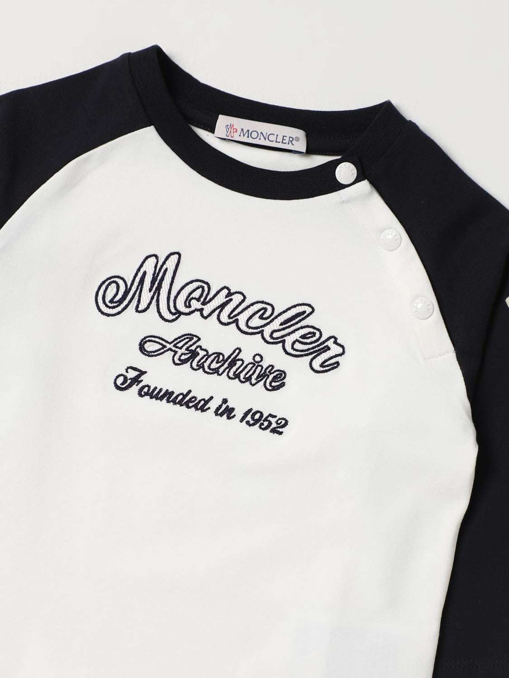 MONCLER - Блузи - Blue&White T-Shirt - Love|Labels