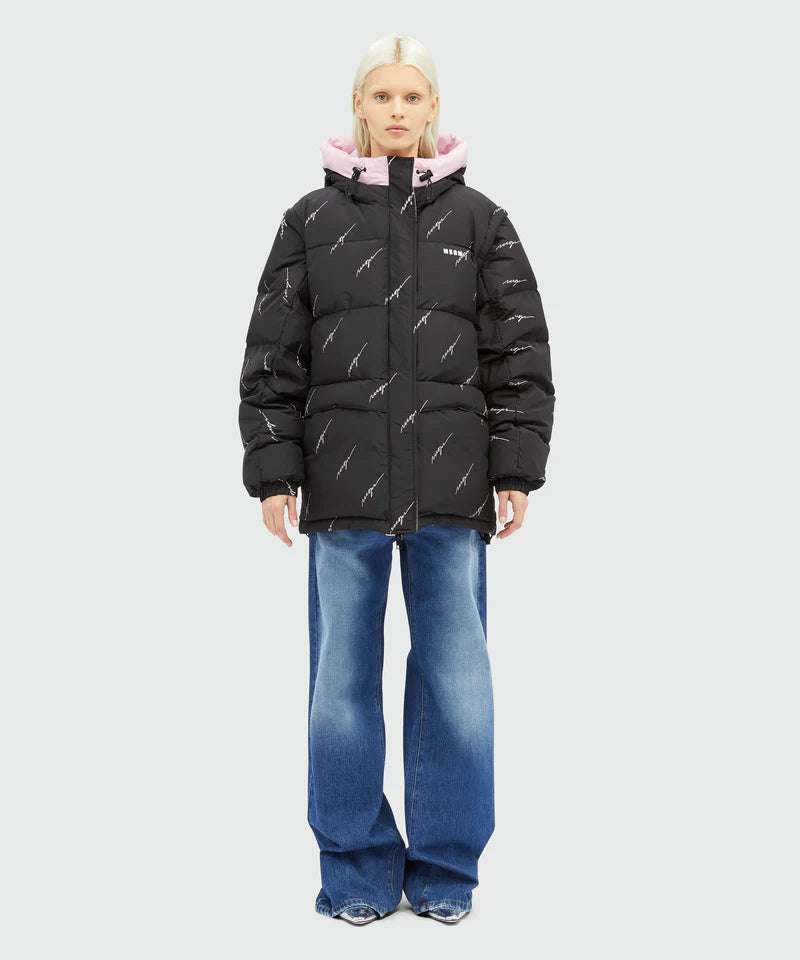 MSGM - Якета - Black 2 in 1 Down Jacket - Love|Labels