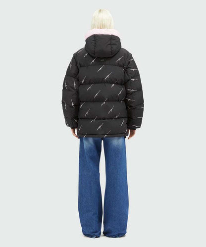 MSGM - Якета - Black 2 in 1 Down Jacket - Love|Labels