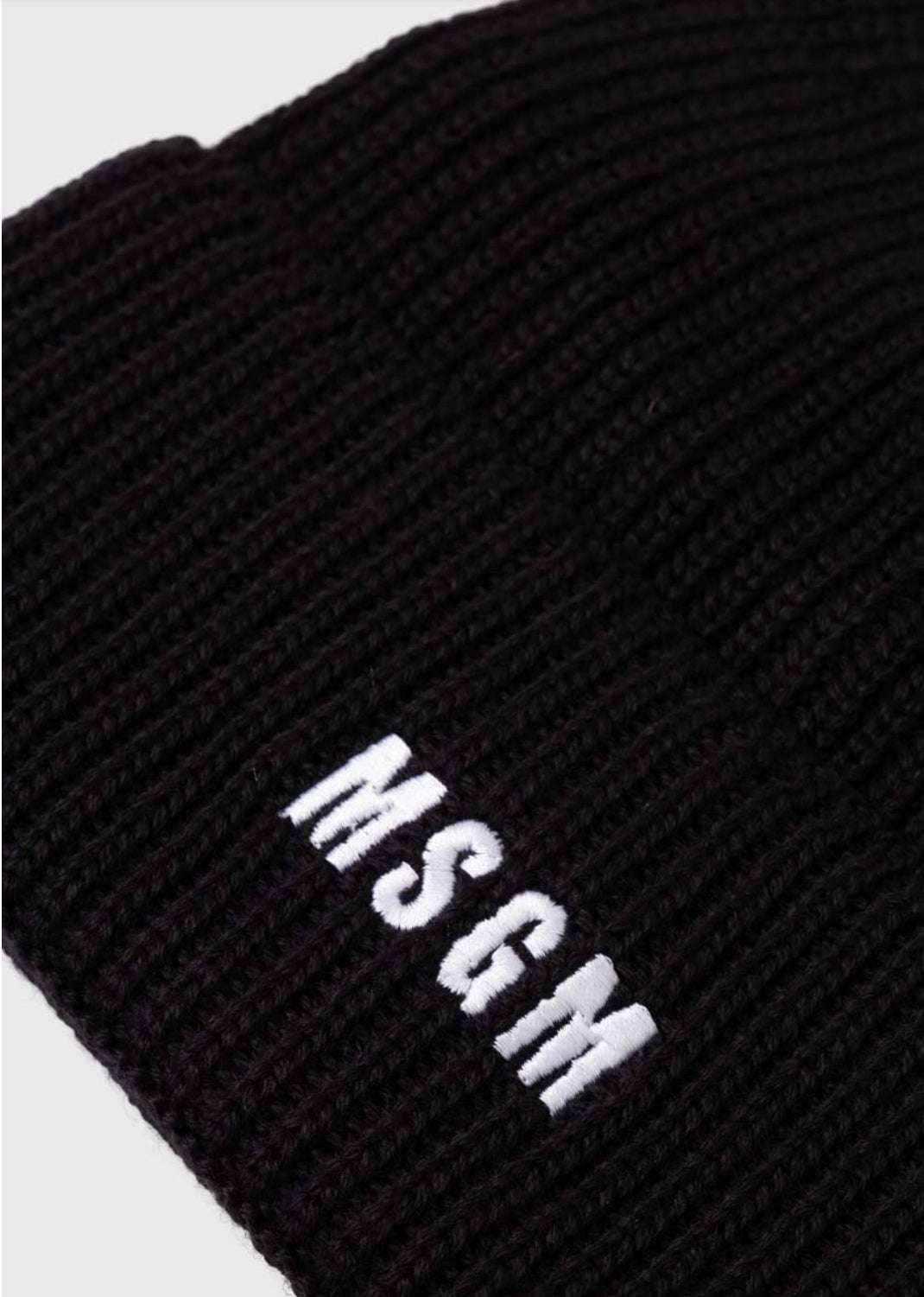 MSGM - Аксесоари - Шапки - Black Logo Beanie - Love|Labels