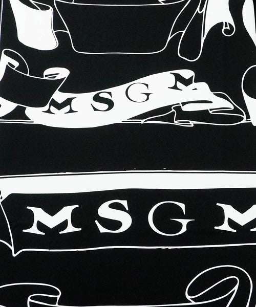 MSGM - Рокли - Black Printed Dress - Love|Labels