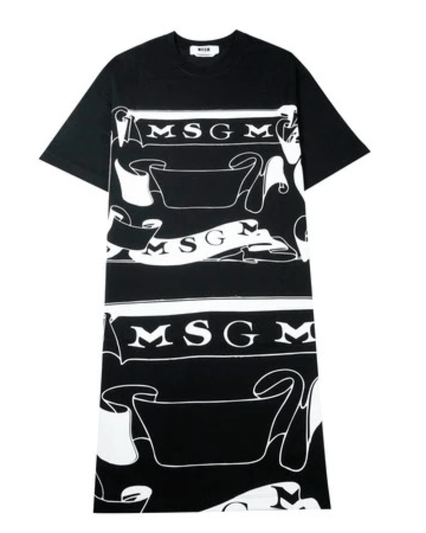 MSGM - Рокли - Black Printed Dress - Love|Labels