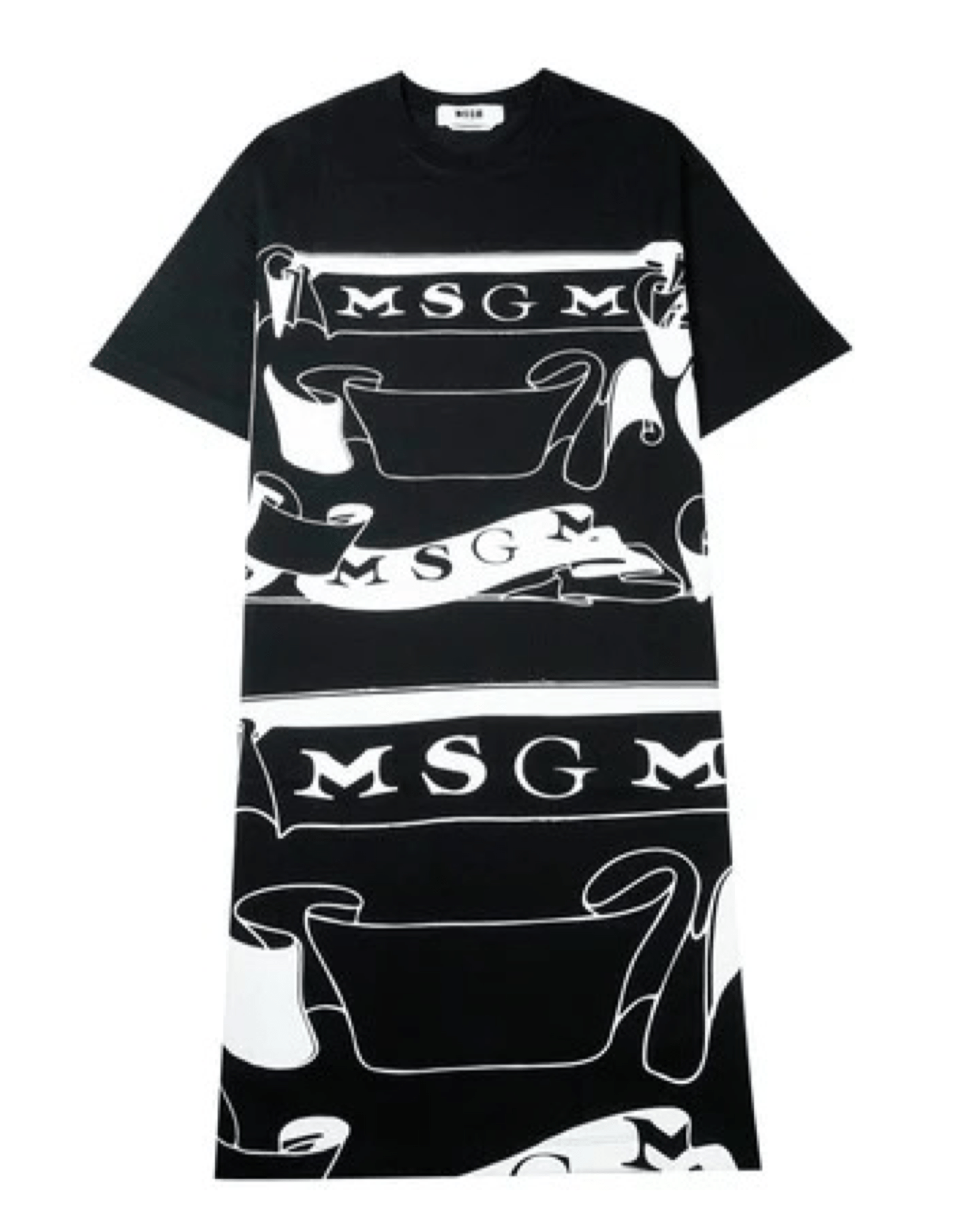 MSGM - Рокли - Black Printed Dress - Love|Labels