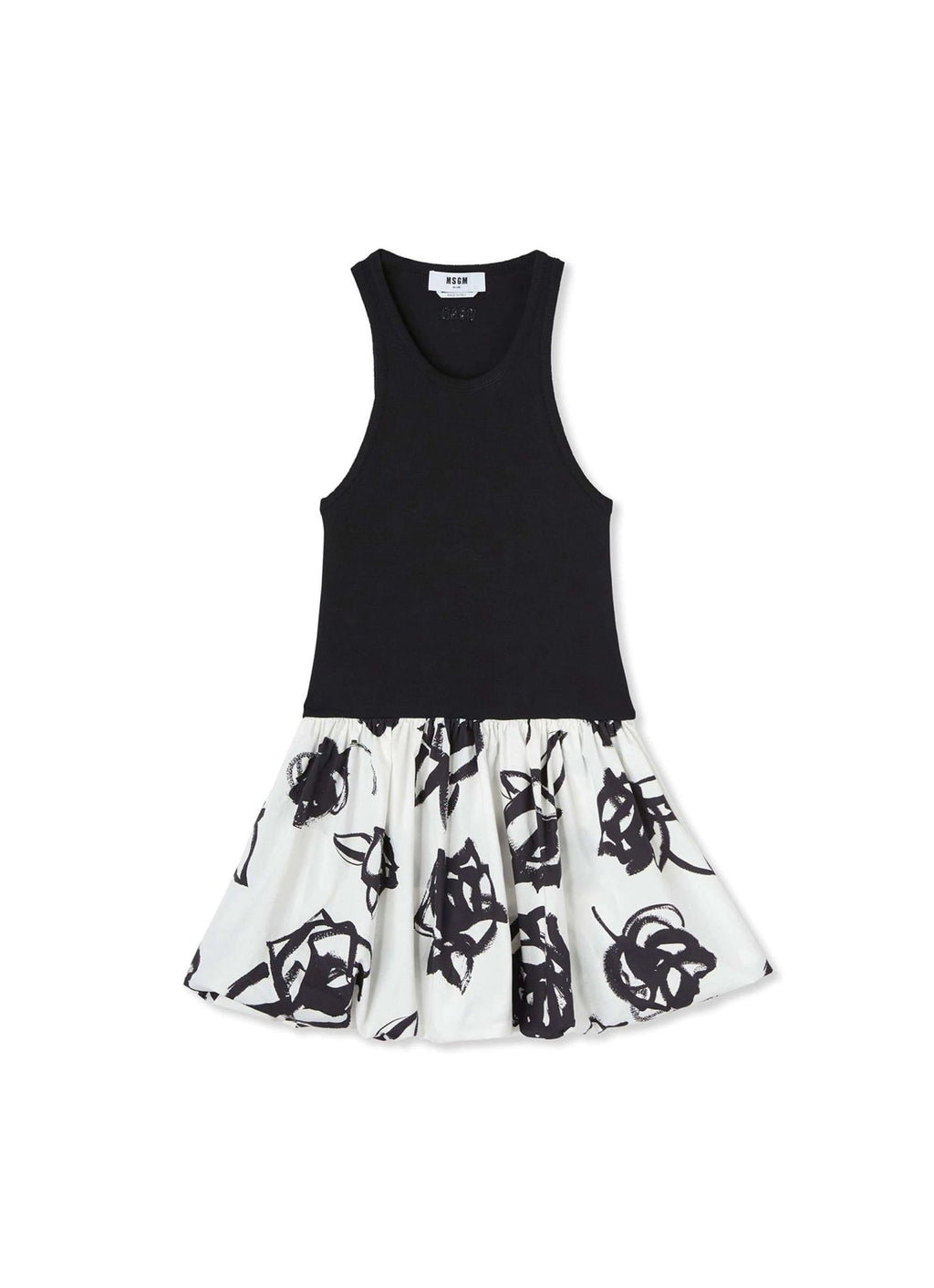 MSGM - Рокли - Black Roses Tank Dress - Love|Labels