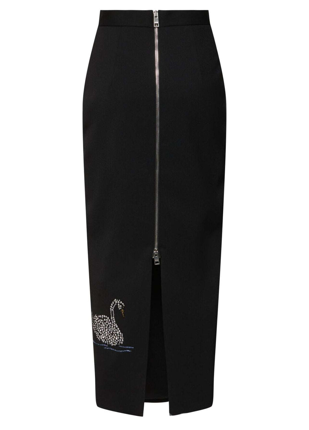 MSGM - Поли - Black Swans Skirt - Love|Labels