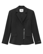 MSGM - Black Zip Blazer - Love|Labels
