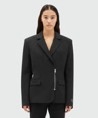MSGM - Black Zip Blazer - Love|Labels