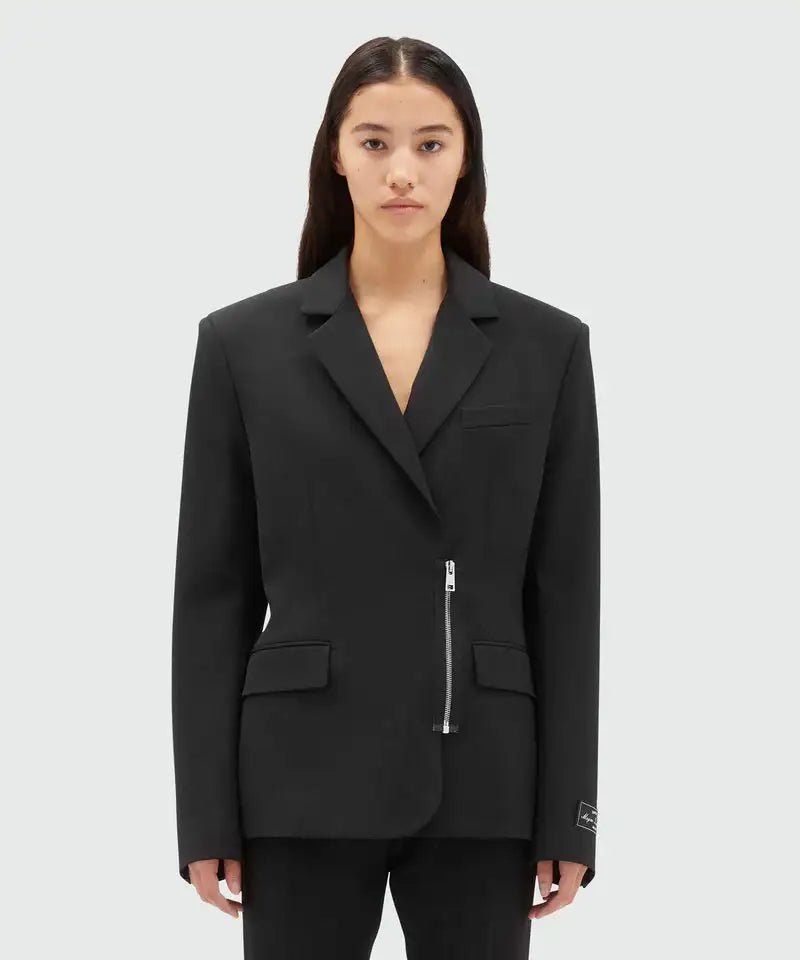 MSGM - Black Zip Blazer - Love|Labels