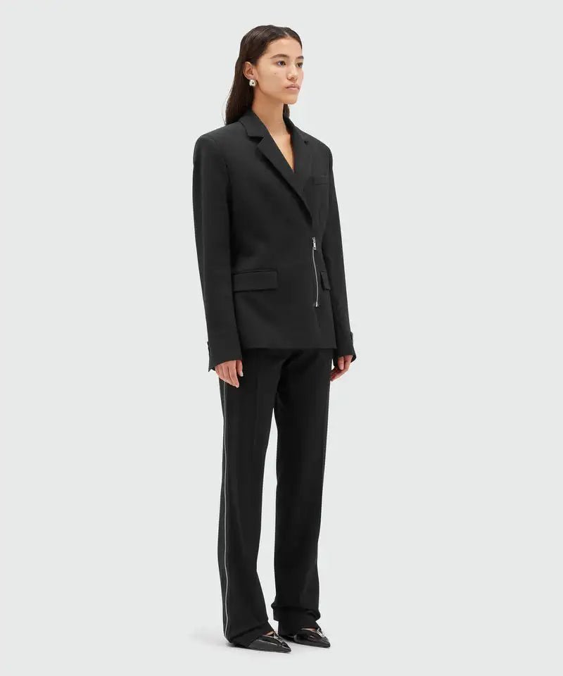 MSGM - Black Zip Blazer - Love|Labels