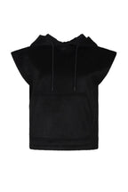 MSGM - Блузи - Brushed Black Hoodie - Love|Labels