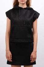 MSGM - Блузи - Brushed Black Hoodie - Love|Labels