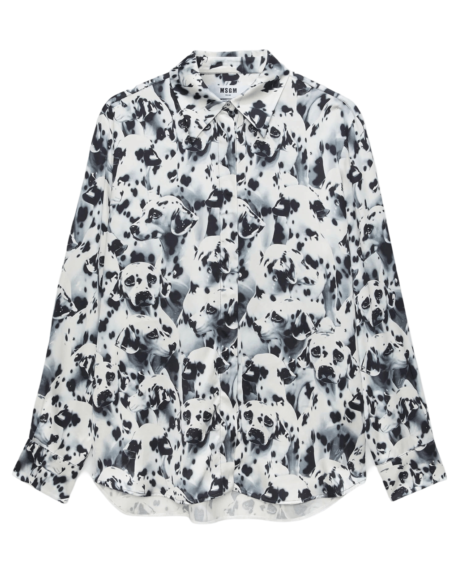 MSGM - Ризи - Dalmatian Satin Shirt - Love|Labels