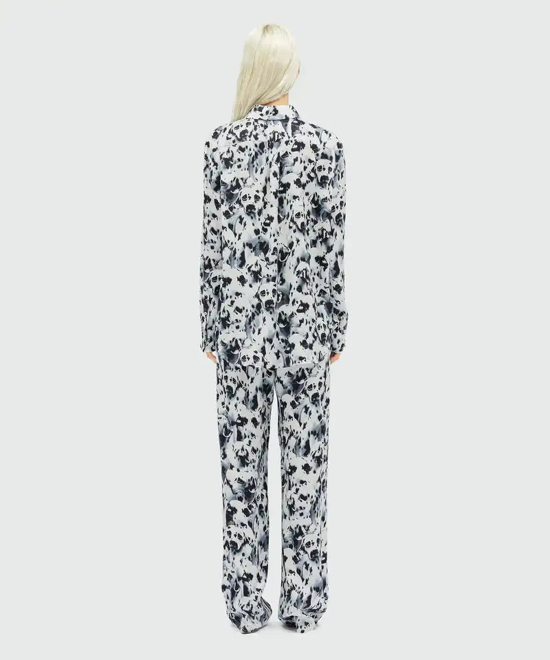 MSGM - Ризи - Dalmatian Satin Shirt - Love|Labels