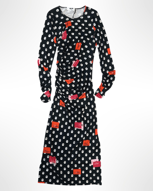MSGM - Dots Print Dress - Love|Labels