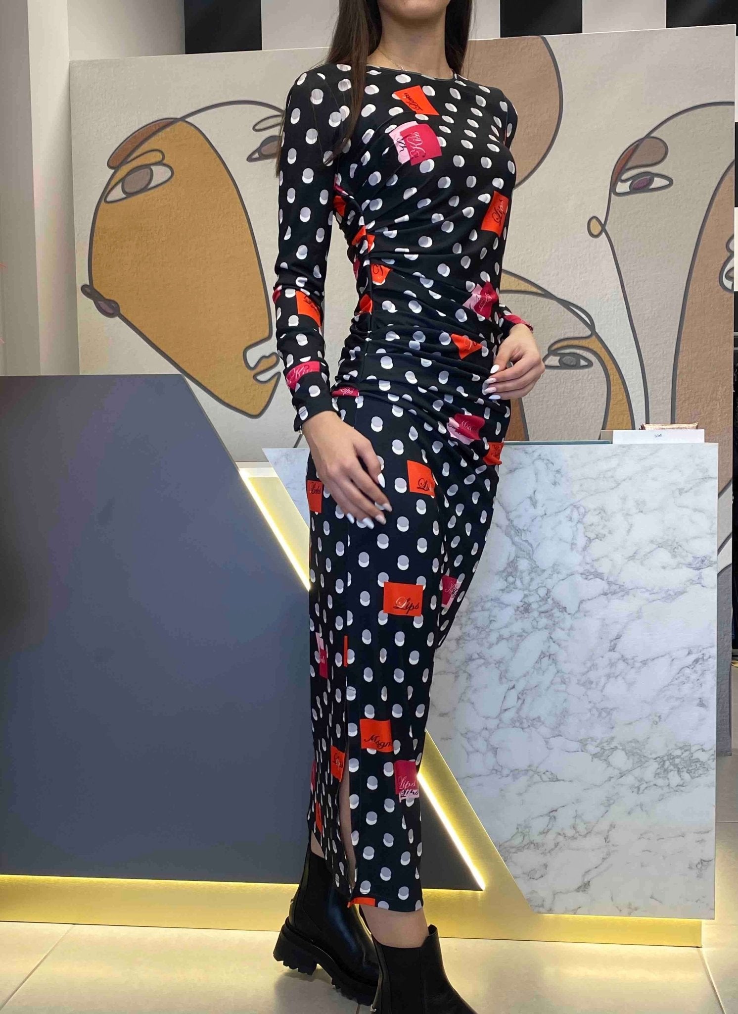 MSGM - Dots Print Dress - Love|Labels