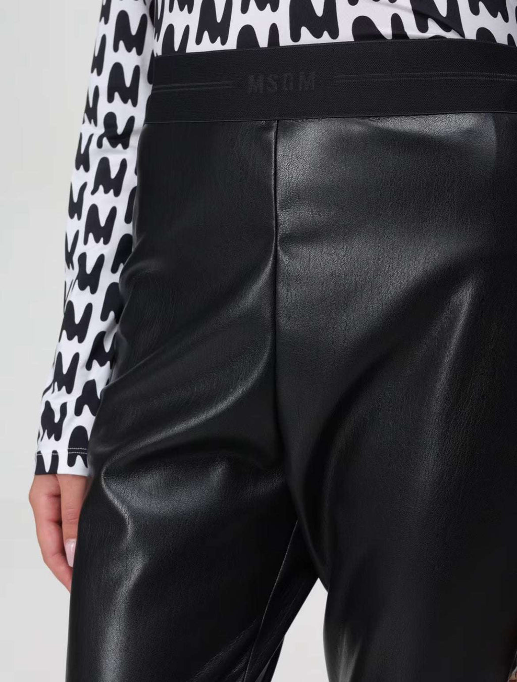 MSGM - Клинове - Faux - Leather Leggings - Love|Labels
