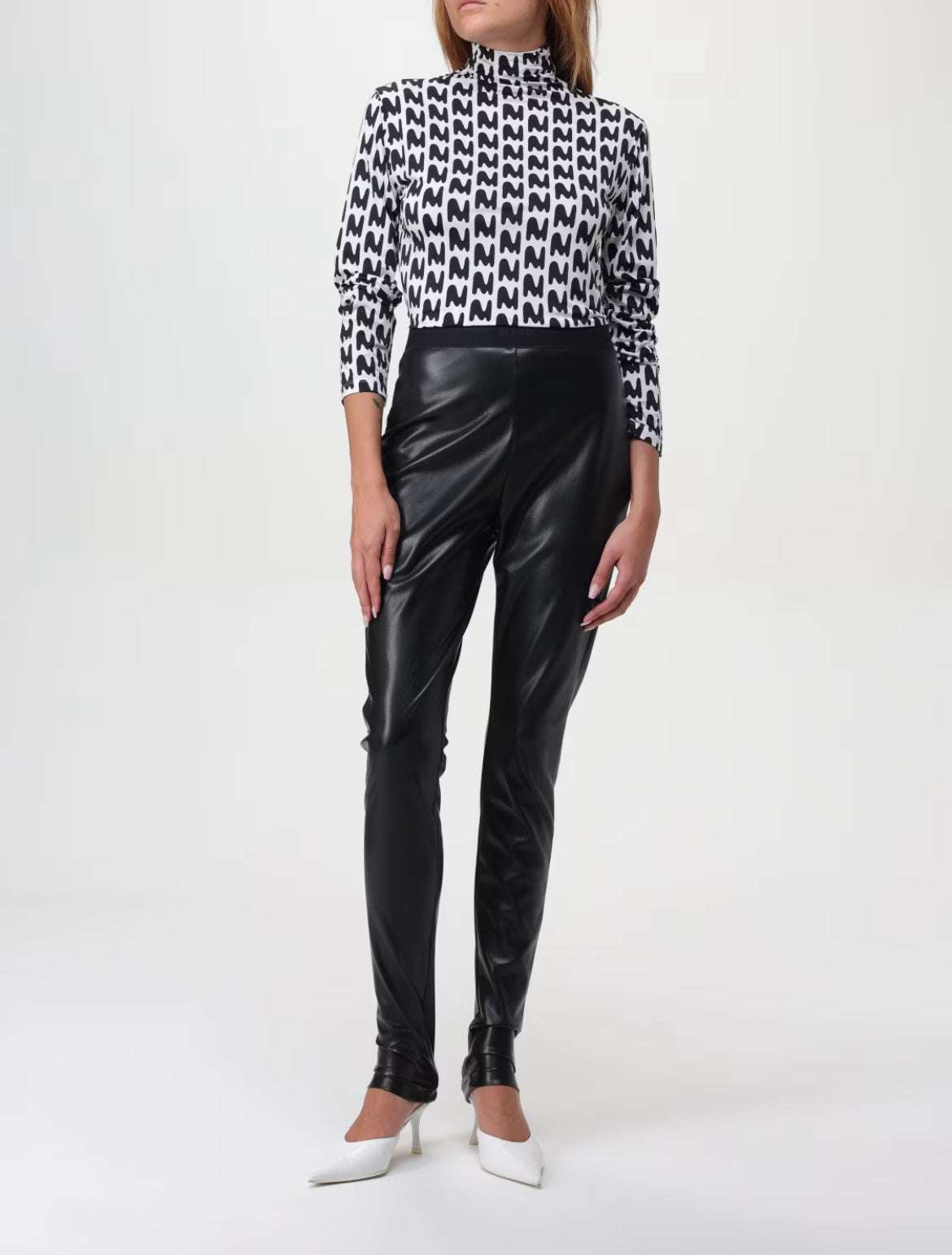 MSGM - Клинове - Faux - Leather Leggings - Love|Labels