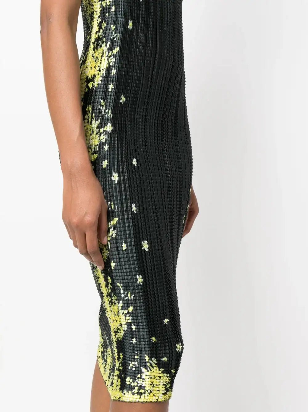 MSGM - Рокли - Floral Print Waffle Effect Dress - Love|Labels