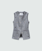 MSGM - Сака - Grey Wool Vest - Love|Labels