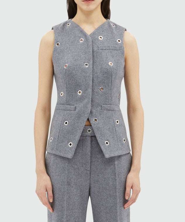 MSGM - Сака - Grey Wool Vest - Love|Labels
