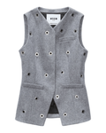 MSGM - Сака - Grey Wool Vest - Love|Labels