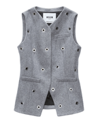 MSGM - Сака - Grey Wool Vest - Love|Labels