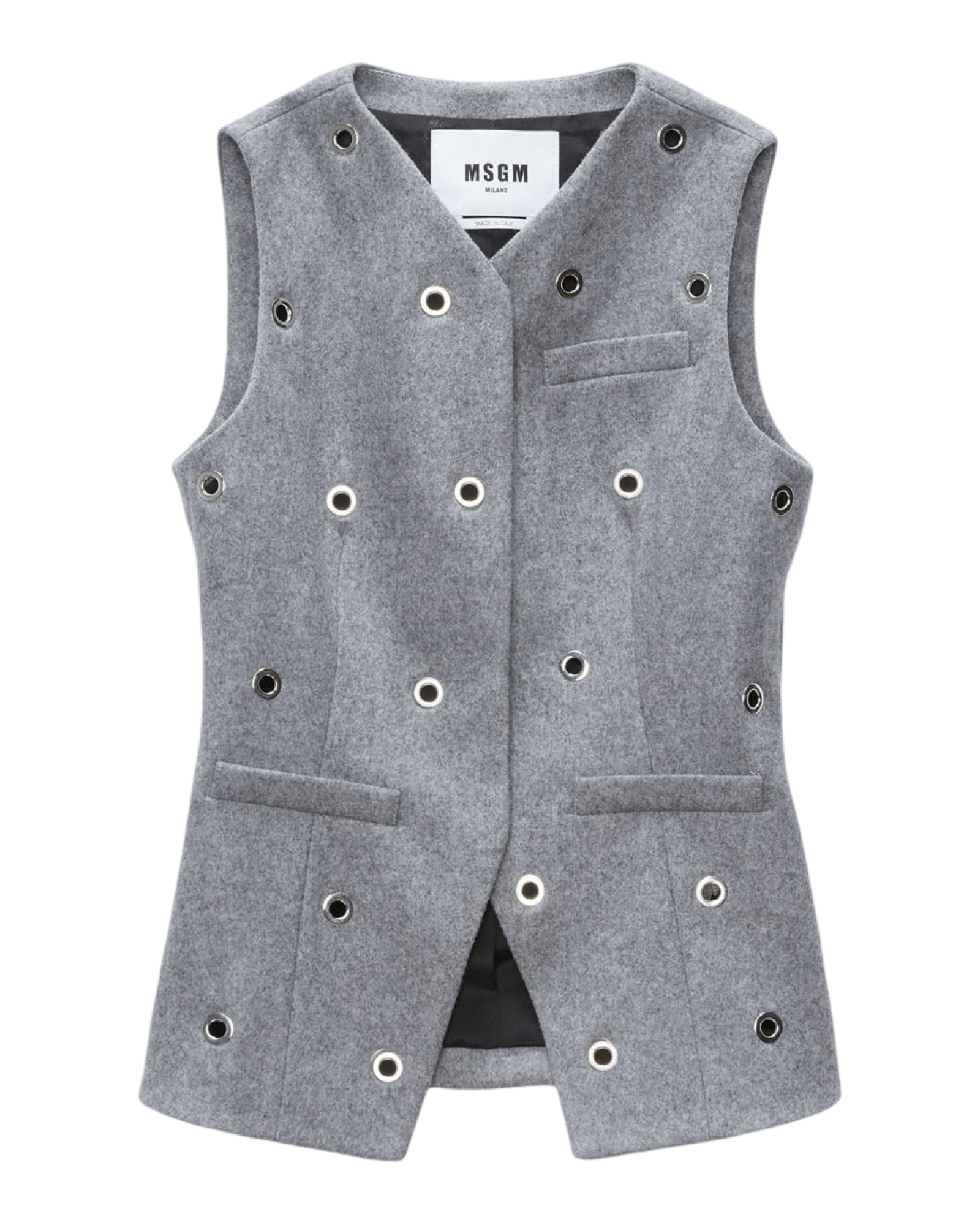 MSGM - Сака - Grey Wool Vest - Love|Labels