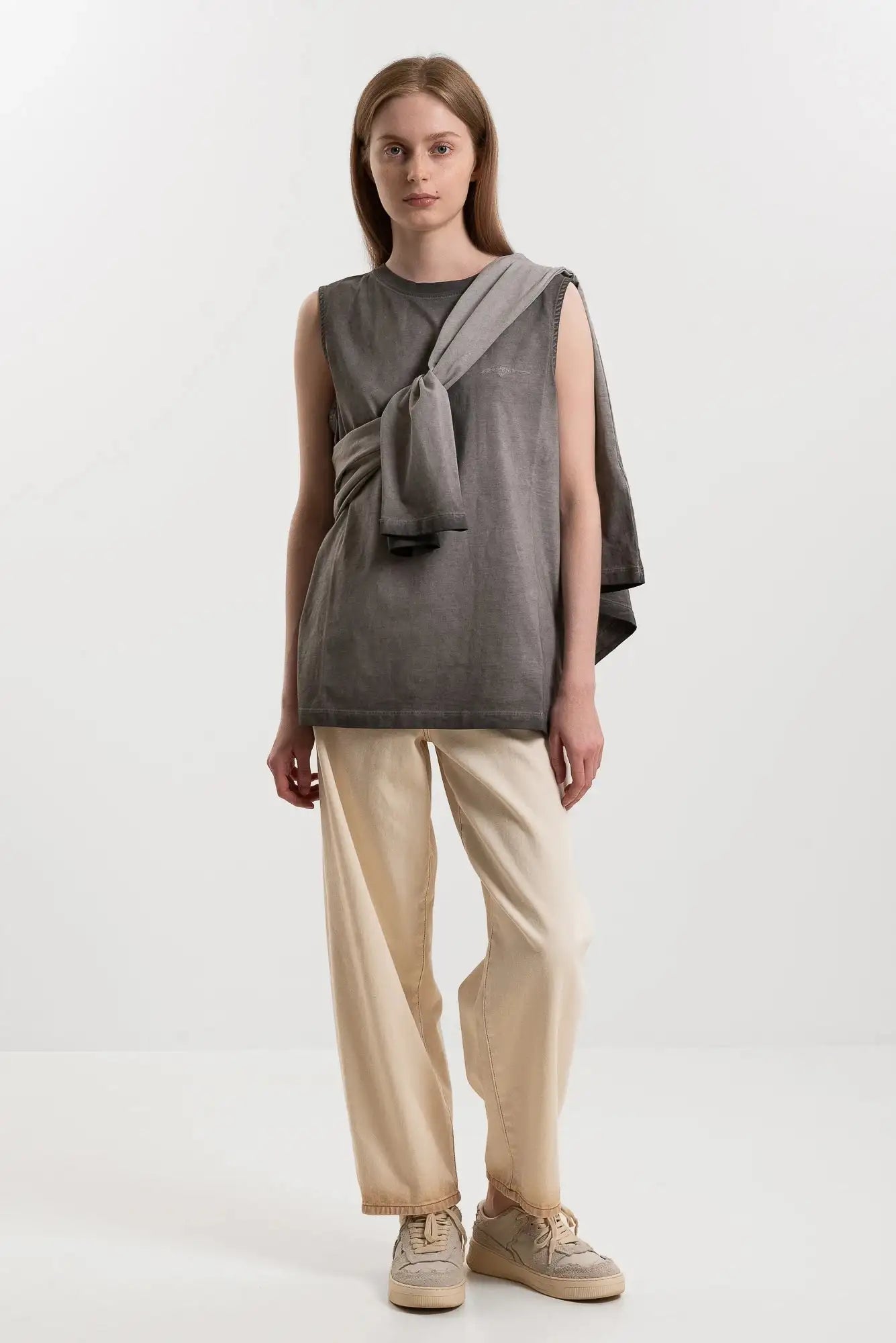 MSGM - Потници - Greyish Tank Top - Love|Labels