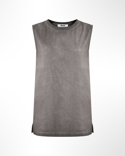 MSGM - Потници - Greyish Tank Top - Love|Labels