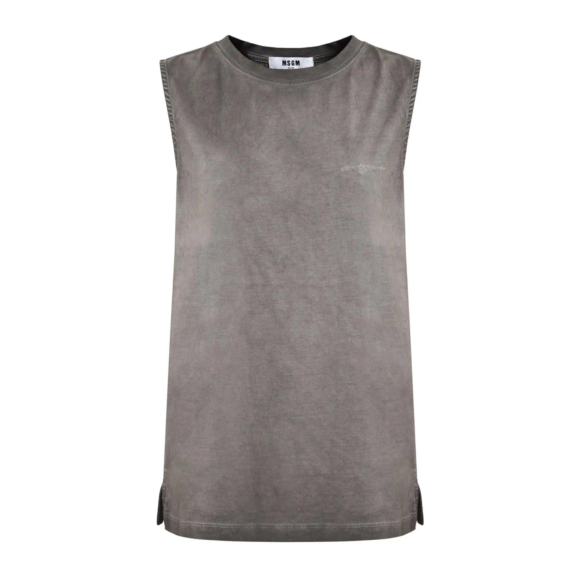 MSGM - Потници - Greyish Tank Top - Love|Labels