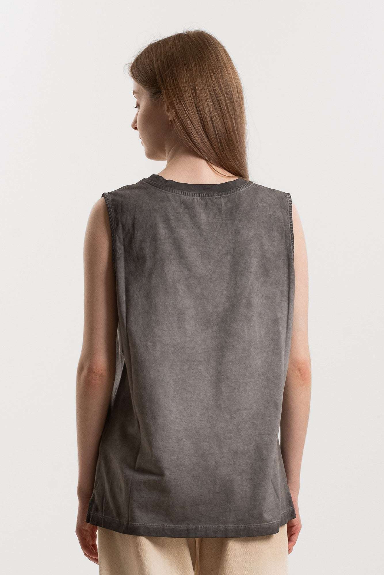 MSGM - Потници - Greyish Tank Top - Love|Labels