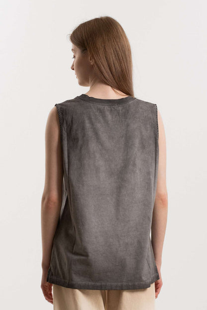 MSGM - Потници - Greyish Tank Top - Love|Labels