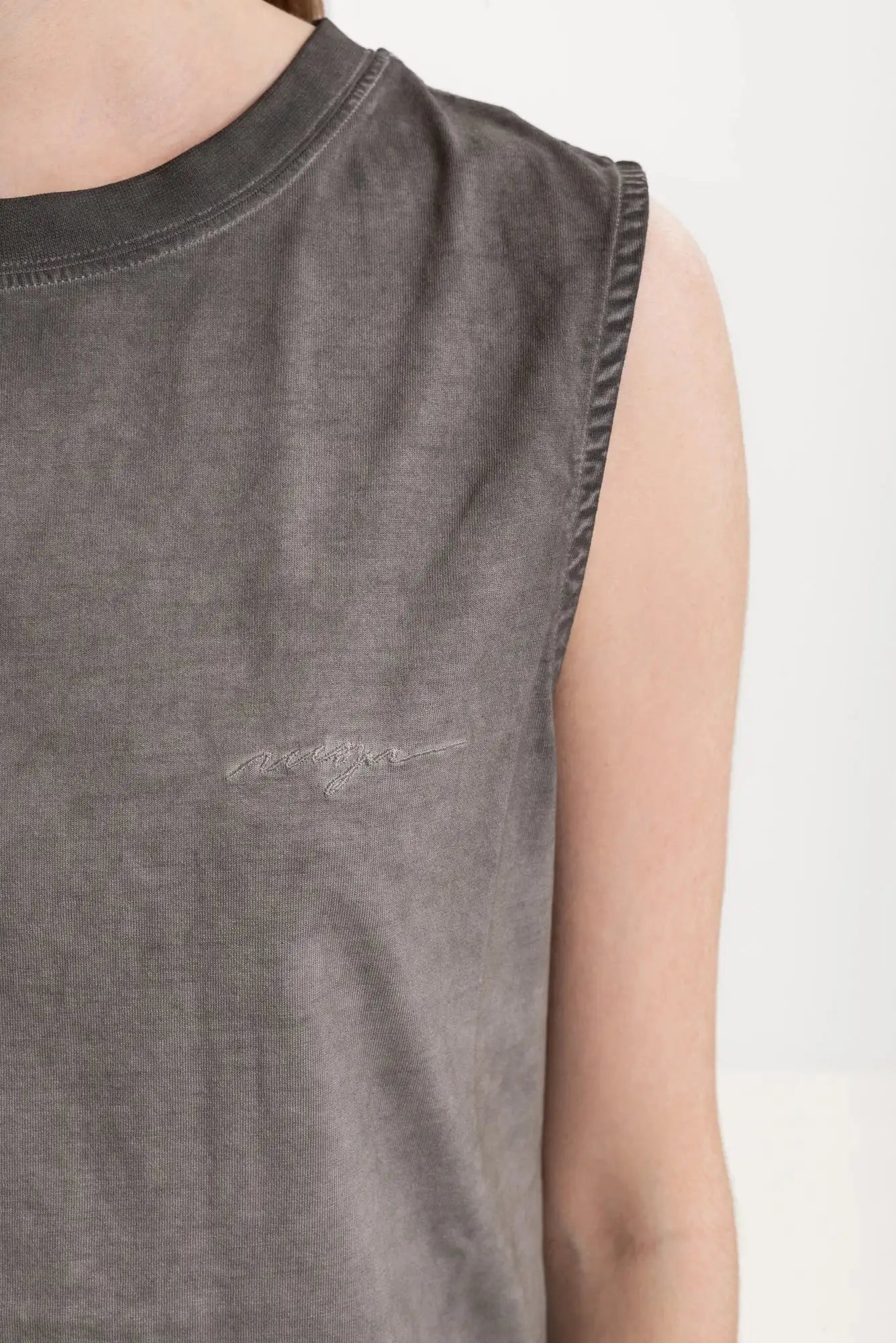 MSGM - Потници - Greyish Tank Top - Love|Labels