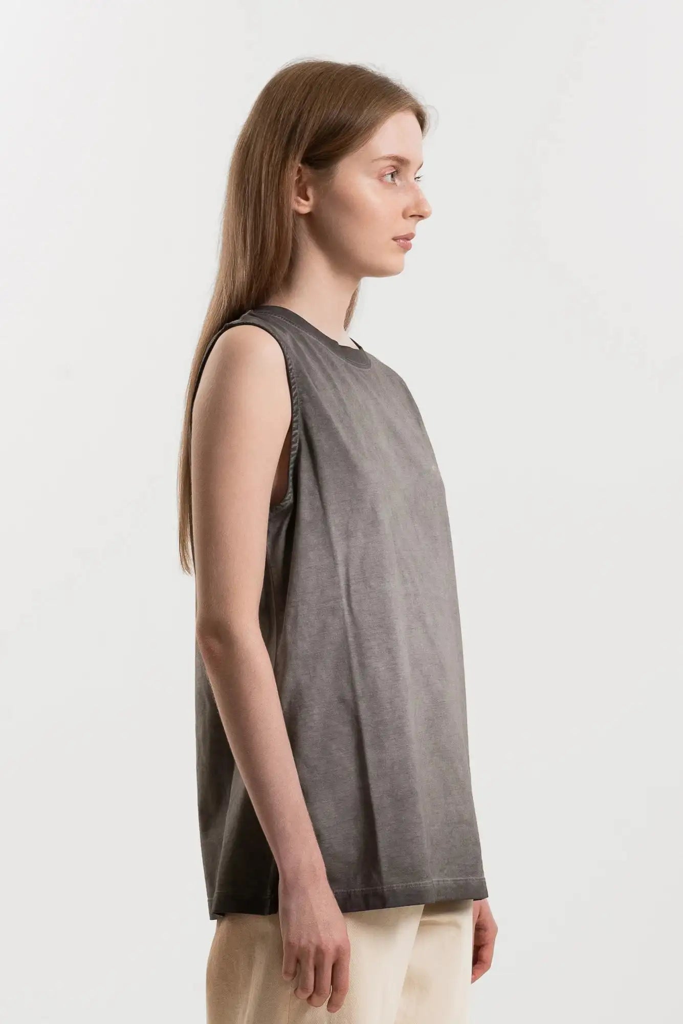 MSGM - Потници - Greyish Tank Top - Love|Labels